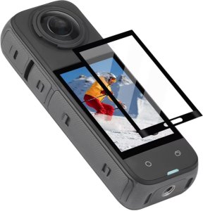 FOLIA OCHRONNA SZKŁO HARTOWANE NA EKRAN DO KAMERY SPORTOWEJ INSTA360 X5 / X4 6