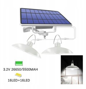 Forever Light Lampa solarna LED SUNARI FLS-80 podwójna 6W 520lm 4500K 5500mAh Li-Ion 15