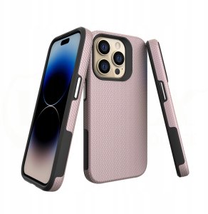 Vmax nakładka Triangle Case do Samsung A14 4G / 5G różowo-złota 3