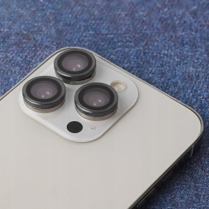 Zestaw szkieł na aparat do iPhone 14 Pro / 14 Pro Max 6,7" czarna ramka (3 sztuki) 4