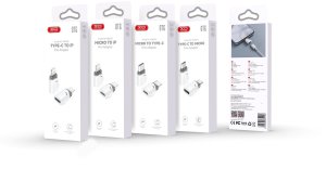 Adapter USB XO NB256H USB-C - MicroUSB Biały  (NB256H) 2