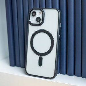 Nakładka Satin Clear Mag do iPhone 15 Pro Max 6,7" czarna 6