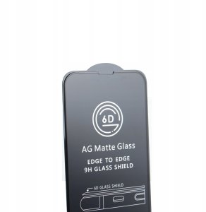 Szkło hartowane 6D matowe do Samsung Galaxy S24 Ultra czarna ramka kompatybilne z fingerprint 3