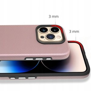 Vmax nakładka Triangle Case do Samsung Galaxy S24 Plus różowo-złota 12