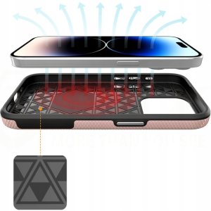 Vmax nakładka Triangle Case do Samsung Galaxy S24 Plus różowo-złota 14