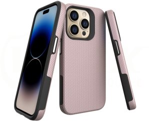 Vmax nakładka Triangle Case do Samsung Galaxy S24 Plus różowo-złota 3