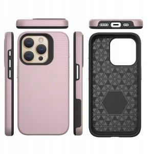 Vmax nakładka Triangle Case do Samsung Galaxy S24 Plus różowo-złota 4