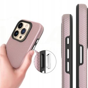 Vmax nakładka Triangle Case do Samsung Galaxy S24 Plus różowo-złota 10