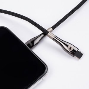 Forever kabel Sleek USB-C - USB-C 2,0 m 60W czarny 7