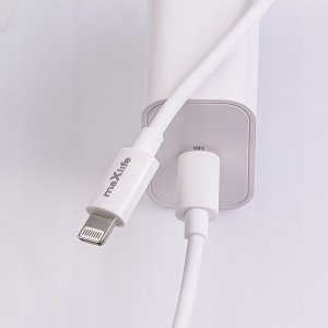 Maxlife ładowarka sieciowa PD QC MXTC-06-20C 1x USB-C 20W biała + kabel USB-C - Lightning 20W 11