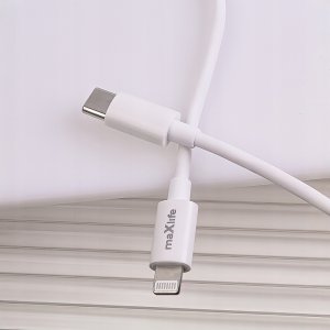 Maxlife ładowarka sieciowa PD QC MXTC-06-20C 1x USB-C 20W biała + kabel USB-C - Lightning 20W 3