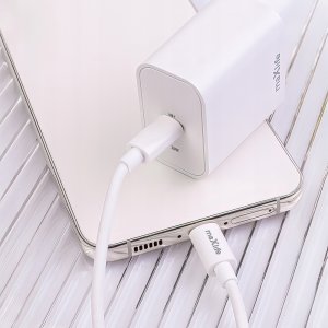 Maxlife ładowarka sieciowa PD QC MXTC-06-20C 1x USB-C 20W biała + kabel USB-C - Lightning 20W 6
