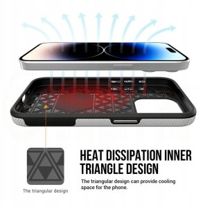 Vmax nakładka Triangle Case do Samsung Galaxy A35 5G srebrna 7