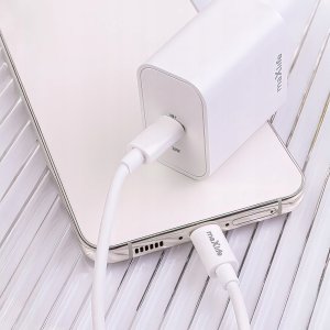 Maxlife ładowarka sieciowa PD QC MXTC-06-20C 1x USB-C 20W biała + kabel USB-C - USB-C 20W 4