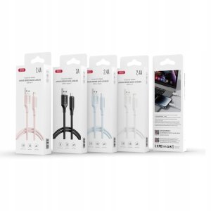 XO kabel NB265 USB - USB-C 1,0m 3A biały 2