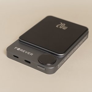 Forever power bank bezprzewodowy MATB-200 20W PD 5000 mAh magnetyczny czarny 12