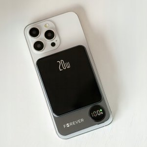 Forever power bank bezprzewodowy MATB-200 20W PD 5000 mAh magnetyczny czarny 6
