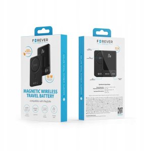 Forever power bank bezprzewodowy MATB-200 20W PD 5000 mAh magnetyczny czarny 10