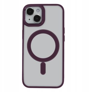 Nakładka Satin Elegant Mag do iPhone 13 6,1" fioletowa 2