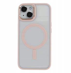 Nakładka Satin Elegant Mag do iPhone 15 Plus 6,7" różowa 2