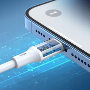 BWOO kabel USB-C - Lightning 1m 27W ABS + TPE X283 C-L biały 4