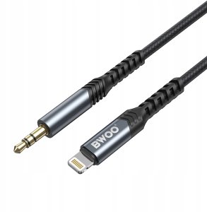BWOO kabel AUX 3.5mm - Lightning BO-AUX068 czarny 2