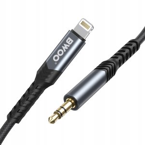 BWOO kabel AUX 3.5mm - Lightning BO-AUX068 czarny 3