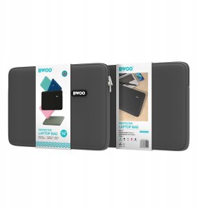 BWOO neoprenowa torba na laptopa 14" szara 4