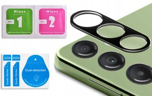 Zestaw szkieł na aparat do Samsung Galaxy A15 4G / A15 5G czarna ramka (3 sztuki) 7