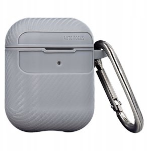 Etui Carbon do Airpods / Airpods 2 szare 4