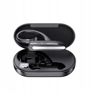 Maxlife bezprzewodowy zestaw słuchawkowy MXBH-01 z etui ładującym czarny 2