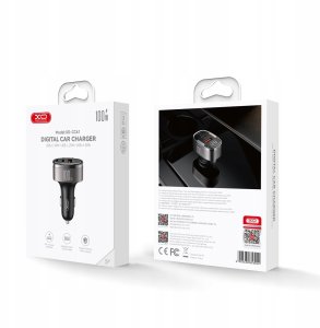 XO ładowarka samochodowa CC61 PD QC 3.0 100W 1x USB1x USB-C 1x Lightning szara 5