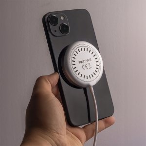 Forever ładowarka bezprzewodowa magnetyczna MAWC-300 Qi2 15W srebrna 3