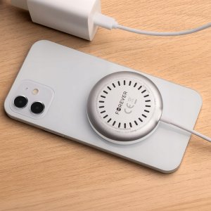 Forever ładowarka bezprzewodowa magnetyczna MAWC-300 Qi2 15W srebrna 9