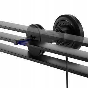 Forever uchwyt samochodowy do kratki MACH-300 magnetyczny z ładowaniem bezprzewodowym czarny Qi2 15W 4