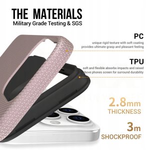 Vmax nakładka Triangle Case do iPhone 16 6,1" różowo-złota 5