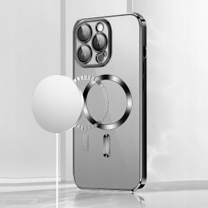 Vmax nakładka Electroplating Mag TPU do iPhone 16 Plus 6,7" czarna 5