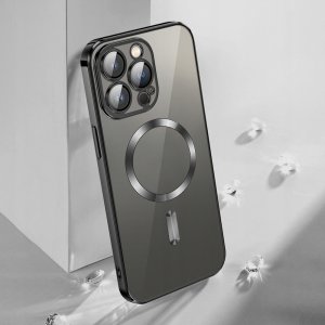 Vmax nakładka Electroplating Mag TPU do iPhone 16 Plus 6,7" czarna 7