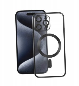 Vmax nakładka Electroplating Mag TPU do iPhone 16 Plus 6,7" czarna 8