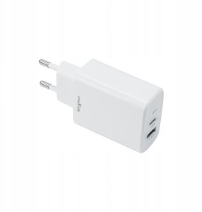 Maxlife ładowarka sieciowa PD QC MXTC-10-30AC 1x USB-C 1x USB 30W biała 2
