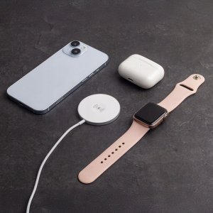 Forever ładowarka bezprzewodowa magnetyczna MAWC-400 15W biała 3w1 3