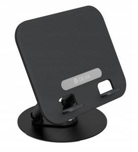 Devia uchwyt podstawka EL238 do laptopa tableta składana z rotacją 360 aluminiowa czarna 2