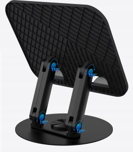 Devia uchwyt podstawka EL238 do laptopa tableta składana z rotacją 360 aluminiowa czarna 3