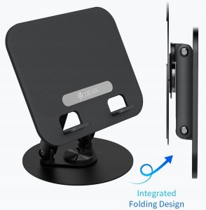 Devia uchwyt podstawka EL238 do laptopa tableta składana z rotacją 360 aluminiowa czarna 9