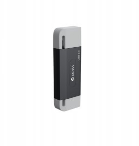 Devia czytnik kart 2w1 EL239 USB/USB-C 2.0 czarny 4