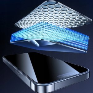 Szkło hartowane z metalową ramką do iPhone XS Max / 11 Pro Max czarna ramka 5