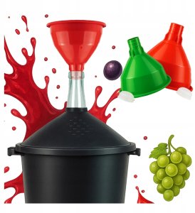Lejek z Sitkiem do Balonów Dymionów Gąsiorów Wina Nalewek Alkoholu soku 14