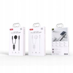 XO ładowarka bezprzewodowa indukcyjna CX030 czarna do Apple Watch z kablem USB-C -USB-C 3