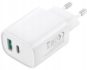 XO ładowarka sieciowa CE30 PD 30W 1x USB-C 1x USB biała + kabel USB-C - USB-C 3