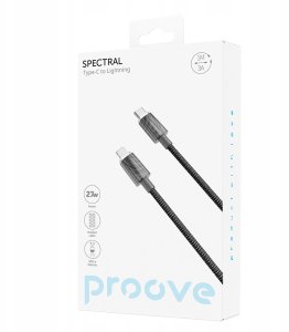 Proove kabel Spectral USB-C - Lightning 1m 3A szary 5